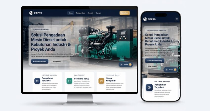Dispro Theme Website Premium Untuk Distributor & Produsen