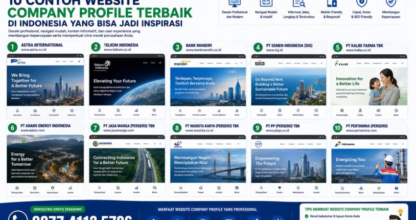 10 Contoh Website Company Profile Terbaik di Indonesia yang Bisa Jadi Inspirasi
