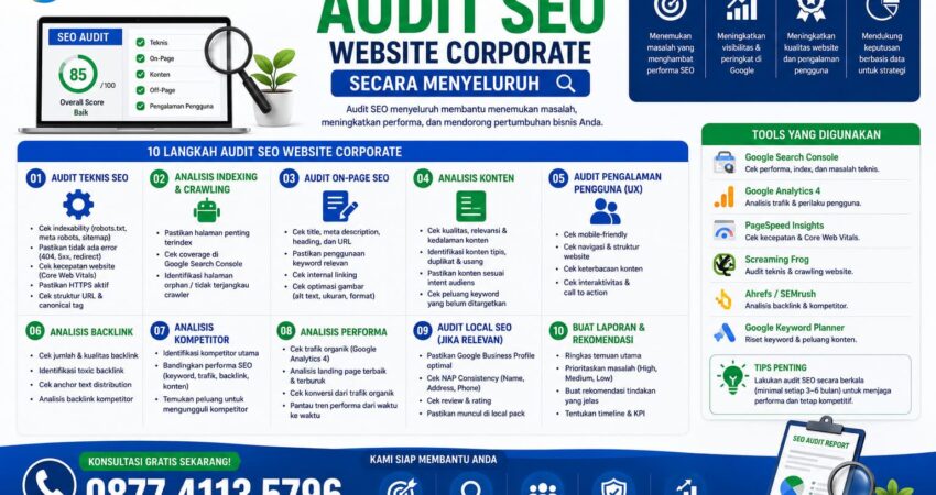 Cara Melakukan Audit SEO Website Corporate Secara Menyeluruh
