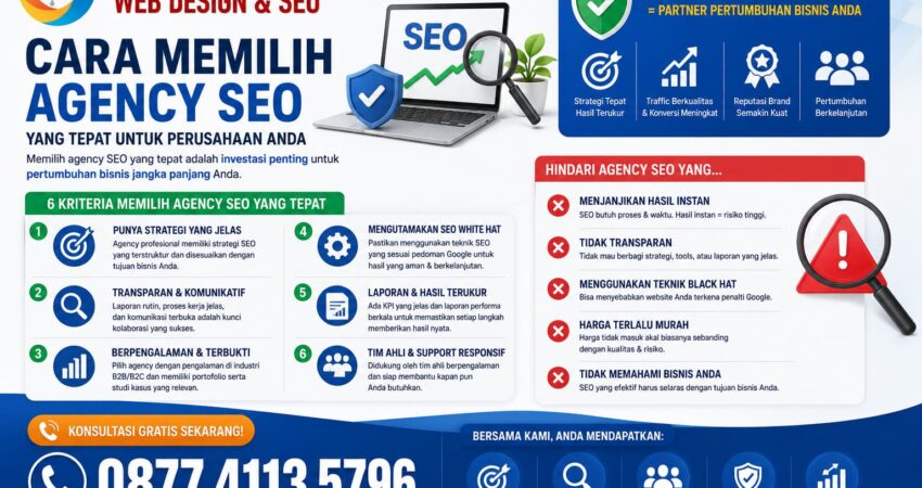 Cara Memilih Agency SEO yang Tepat untuk Perusahaan Anda