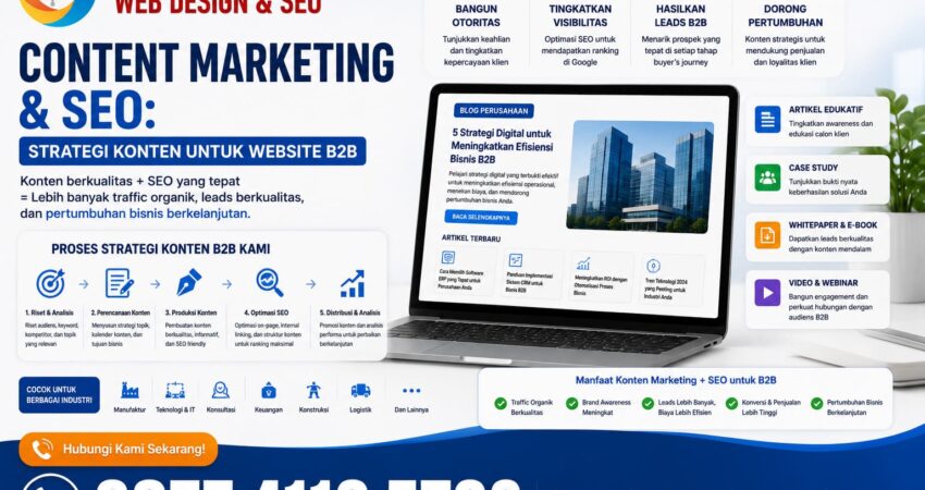 Content Marketing dan SEO Strategi Konten untuk Website B2B