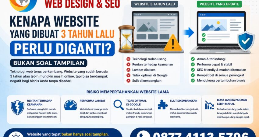 Kenapa Website yang Dibuat 3 Tahun Lalu Perlu Diganti (Bukan Soal Tampilan)