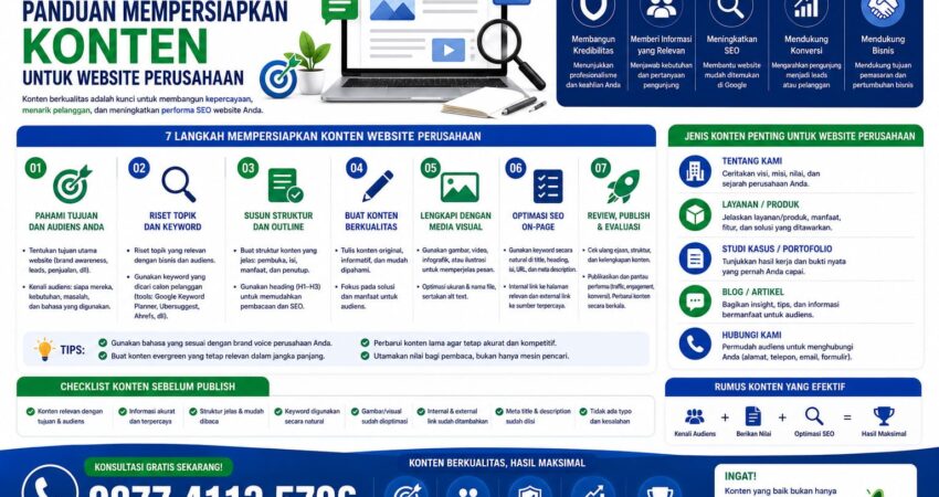 Panduan Mempersiapkan Konten untuk Website Perusahaan