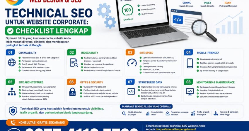 Technical SEO untuk Website Corporate Checklist Lengkap
